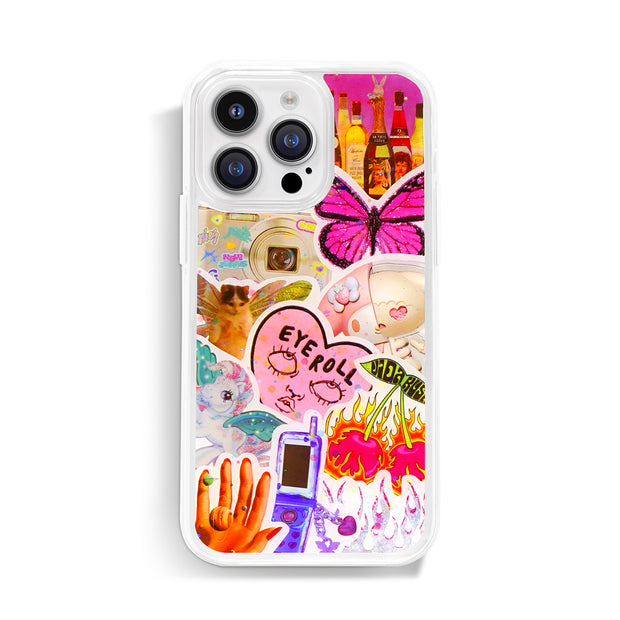 Party Style 41. Phone Case ( Sticker & Glitter &Resin )