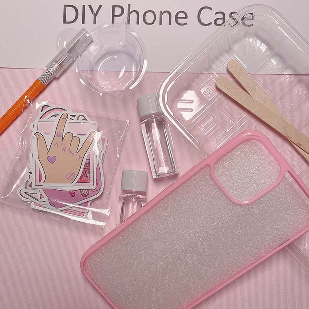 Link-4--DIY iPhone Case Material Set （no glitter inside, order another link to get glitter）