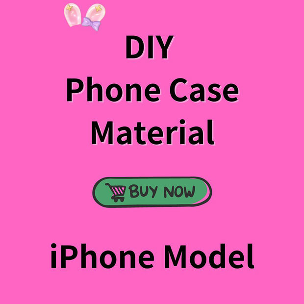 Link-4--DIY iPhone Case Material Set （no glitter inside, order another link to get glitter）