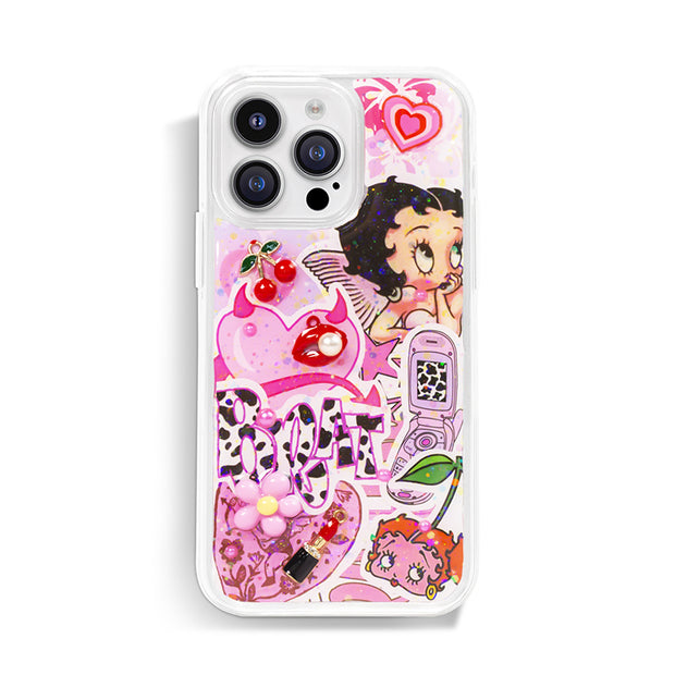 Party 3D Style 38. Phone Case ( Sticker & Glitter &Resin )