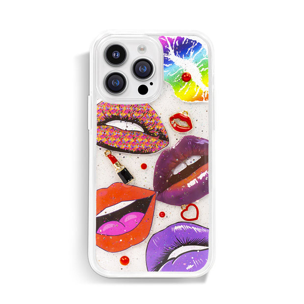 Party 3D Style 50. Phone Case ( Sticker & Glitter &Resin )