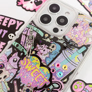 Party 3D Style 8. Phone Case ( Sticker & Glitter &Resin )