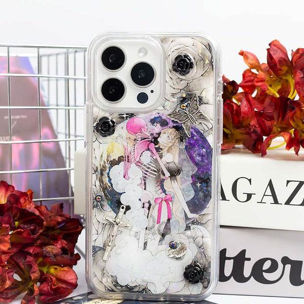 Party 3D Style 17. Phone Case ( Sticker & Glitter &Resin )