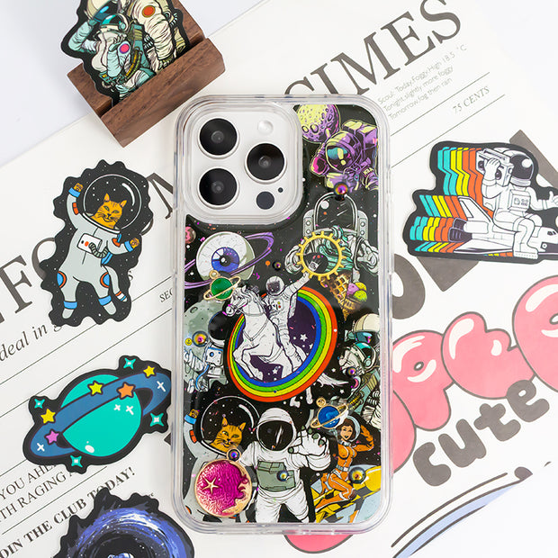 Party 3D Style 20. Phone Case ( Sticker & Glitter &Resin )