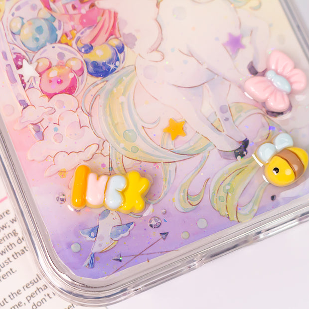 Party 3D Style 25. Phone Case ( Sticker & Glitter &Resin )