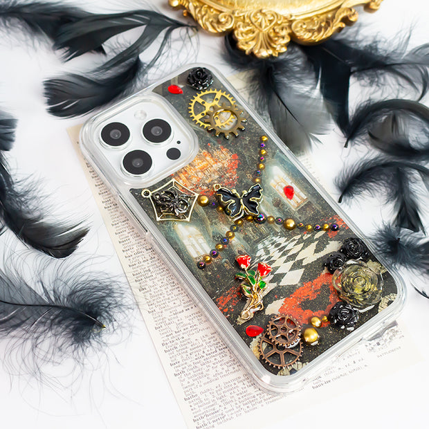 Party 3D Style 31. Phone Case ( Sticker & Glitter &Resin )