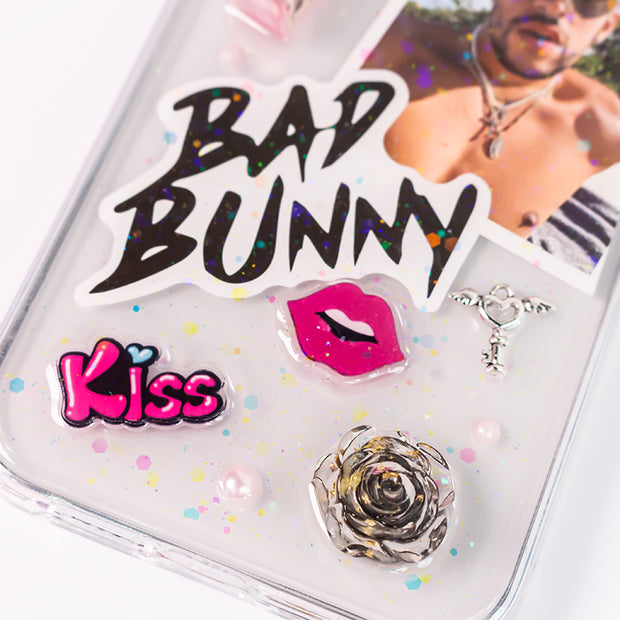 Party 3D Style 40. Phone Case ( Sticker & Glitter &Resin )