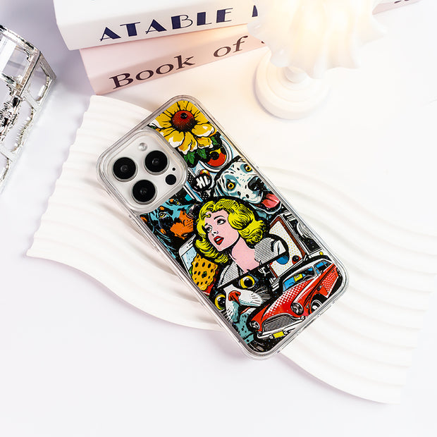 Party 3D Style 58. Phone Case ( Sticker & Glitter &Resin )