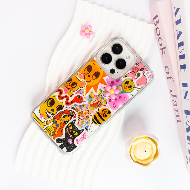 Party 3D Style 59. Phone Case ( Sticker & Glitter &Resin )