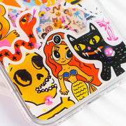 Party 3D Style 59. Phone Case ( Sticker & Glitter &Resin )