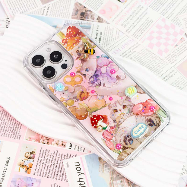 Party 3D Style 65. Phone Case ( Sticker & Glitter &Resin )