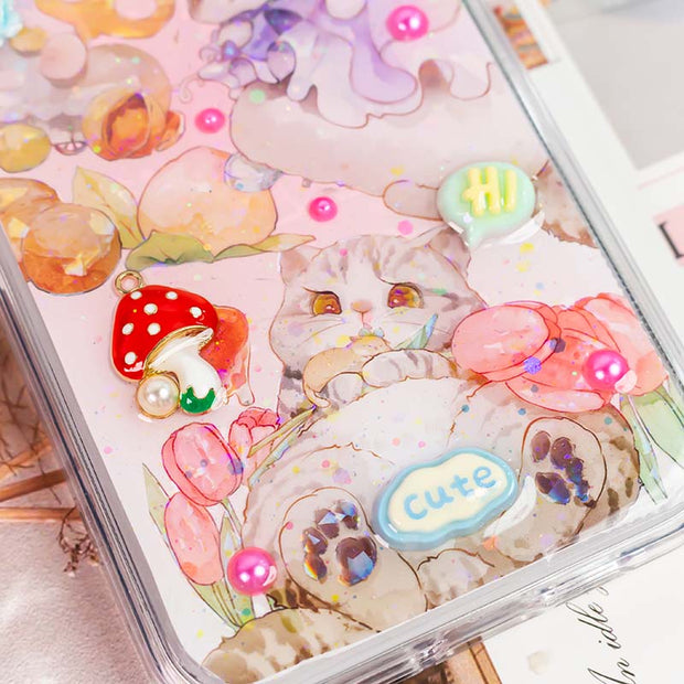 Party 3D Style 65. Phone Case ( Sticker & Glitter &Resin )