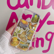 Party Style 18. Phone Case ( Sticker & Glitter &Resin )