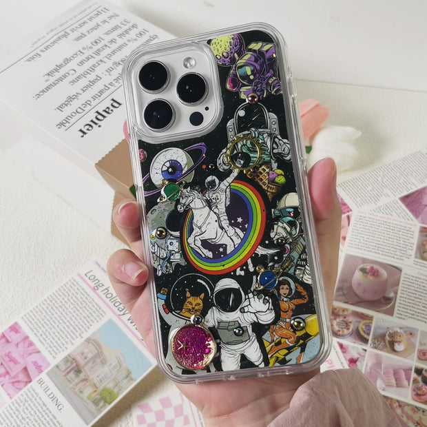 Party 3D Style 20. Phone Case ( Sticker & Glitter &Resin )