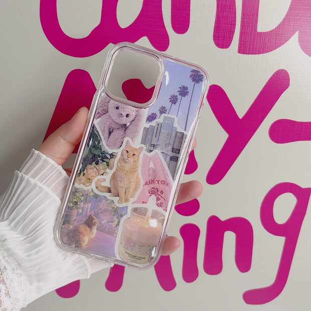 Party Style 26. Phone Case ( Sticker & Glitter &Resin )