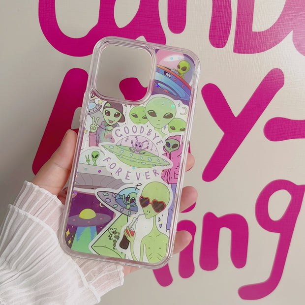 Party Style 33. Phone Case ( Sticker & Glitter &Resin )