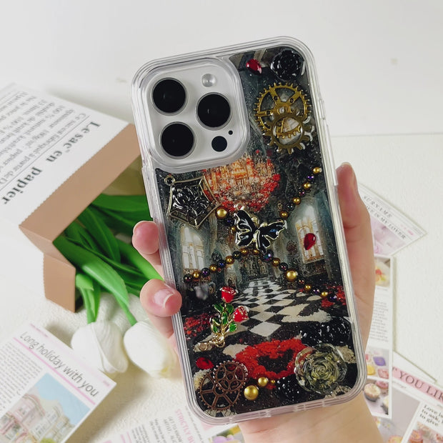 Party 3D Style 31. Phone Case ( Sticker & Glitter &Resin )